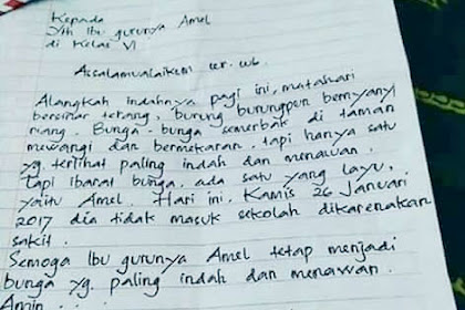 Contoh Surat Ijin Tidak Masuk Sekolah Terbaru 2019