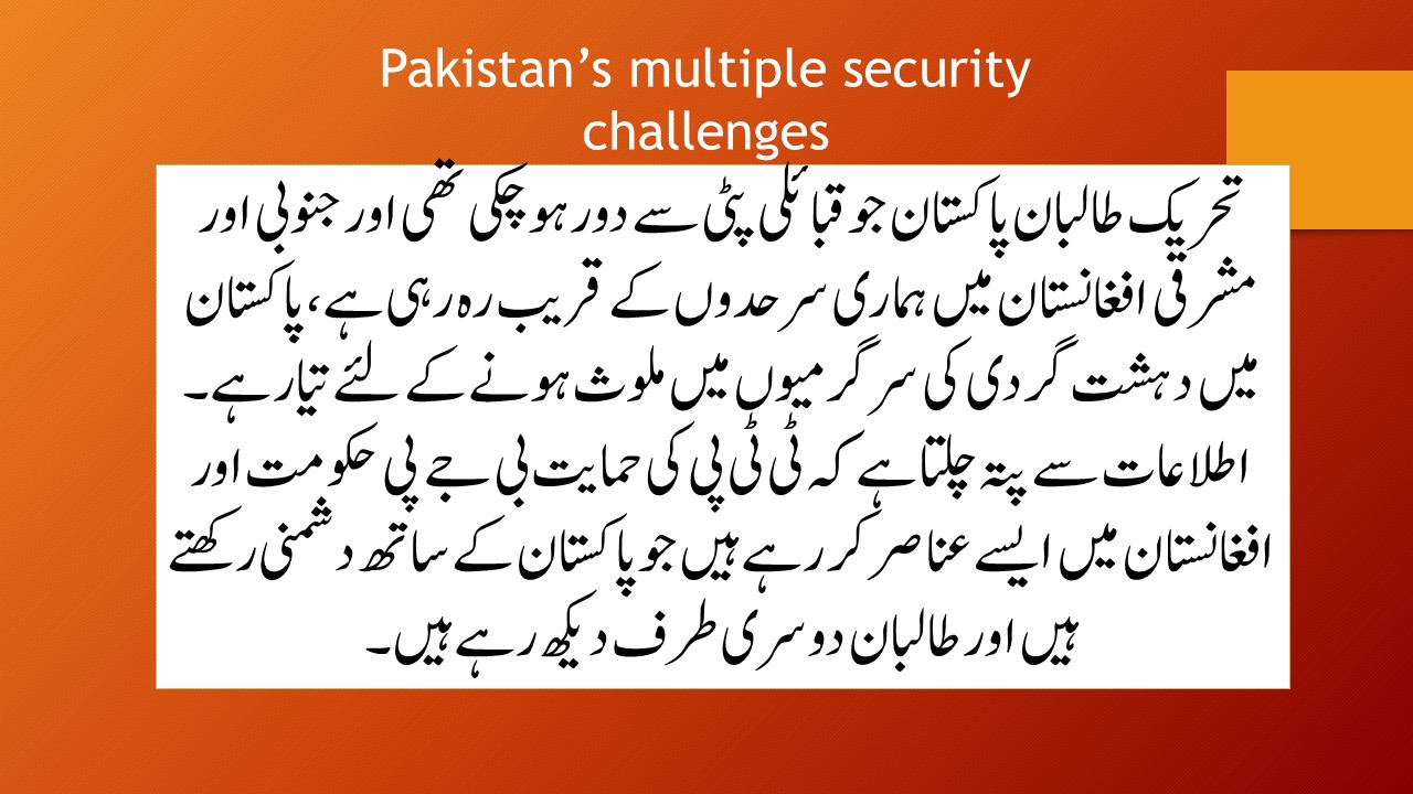 Pakistan’s multiple security challenges