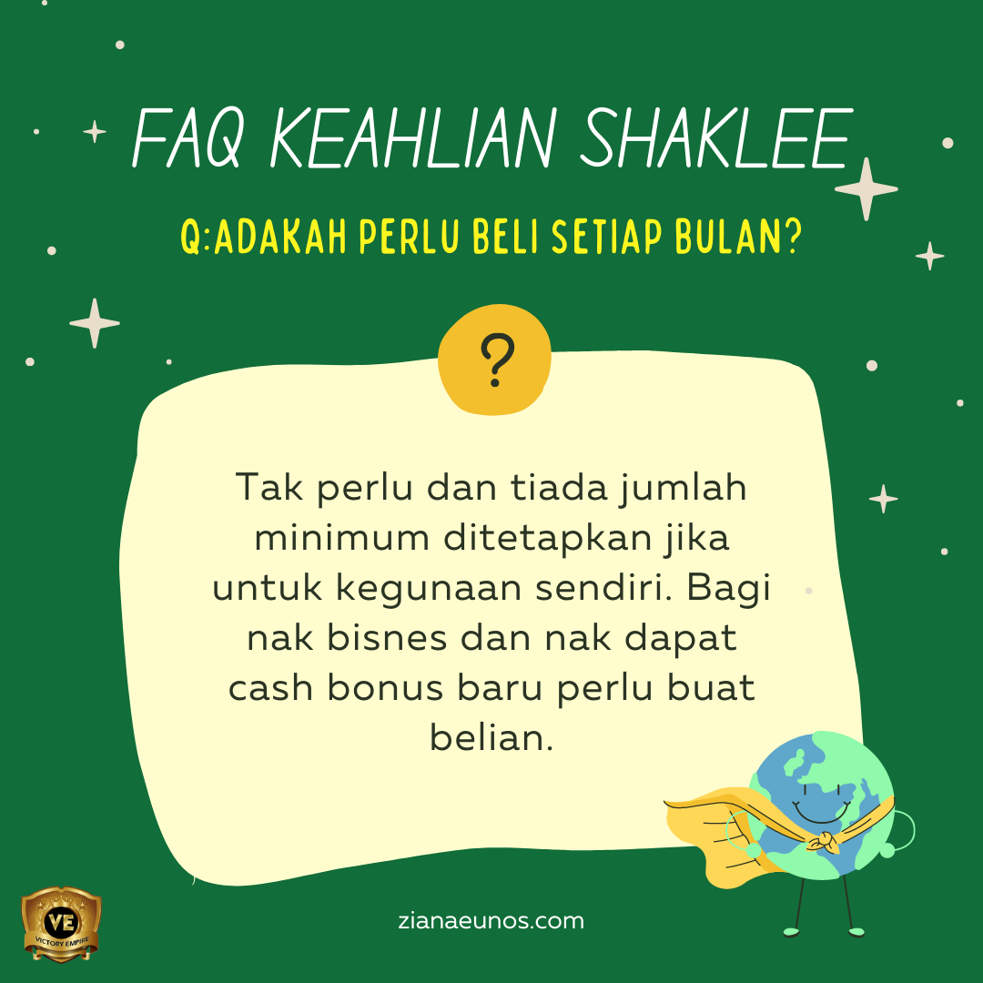 FAQ Ahli Shaklee