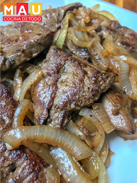 mau cocina de todo receta higado encebollado delicioso