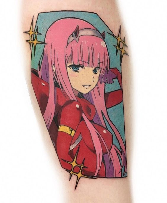 Anime Girl Tattoo sleeve