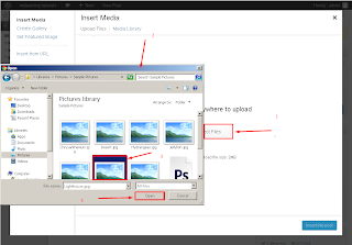 how to select the images from your pc