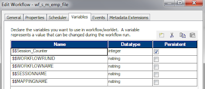 informatica assignment task variable