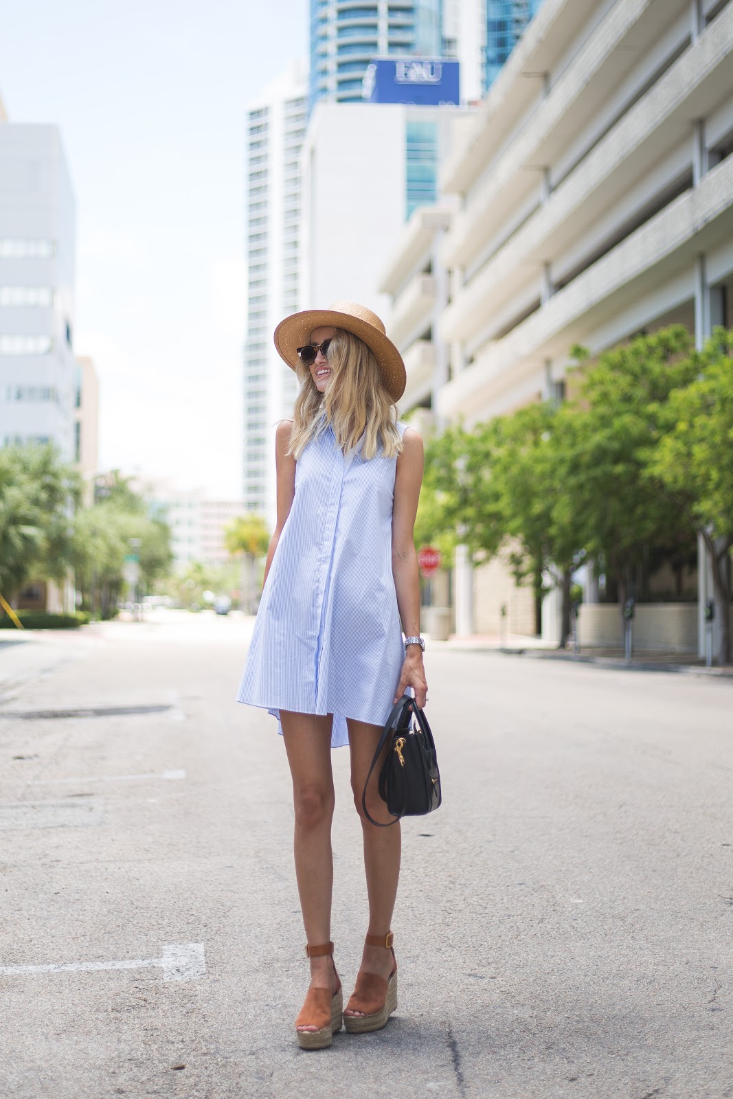 Alice & Olivia Shirtdress | Little Blonde Book A Fashion Blog by Taylor ...