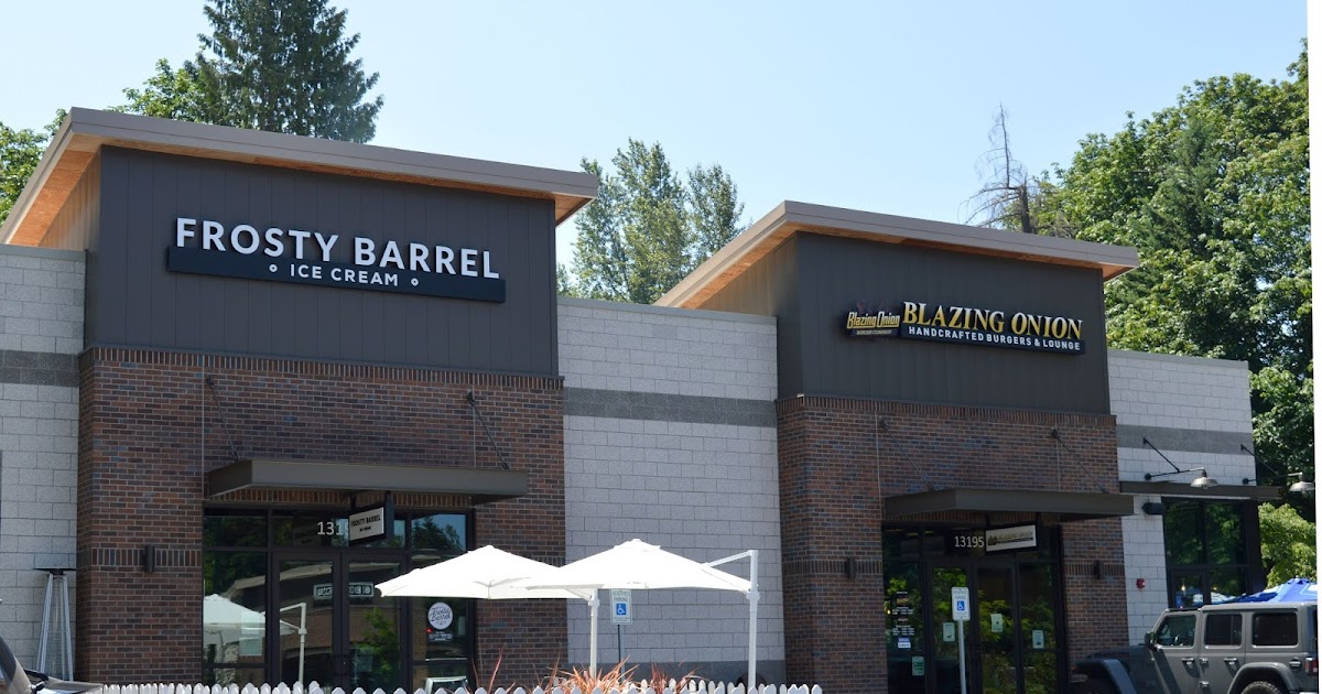 Lunch and dessert in Newcastle Blazing Onion Burger Co and Frosty Barrel