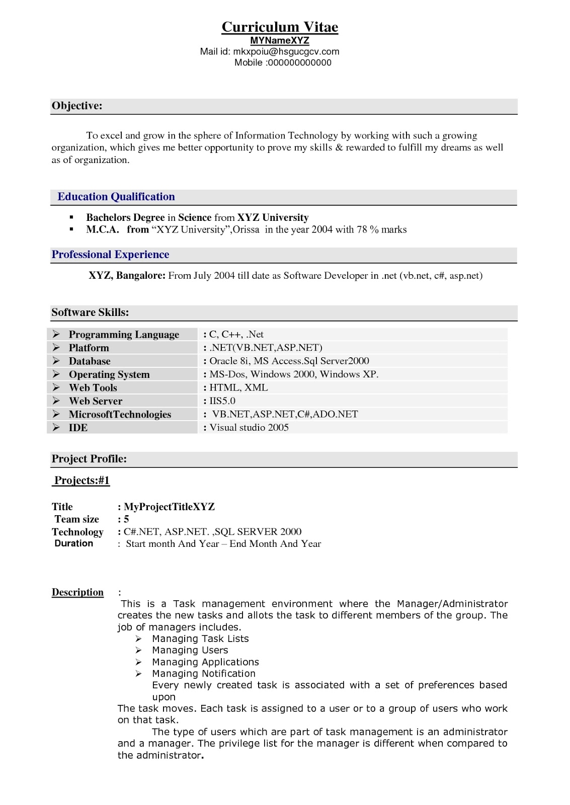 2 Years Experience Resume Scribd India