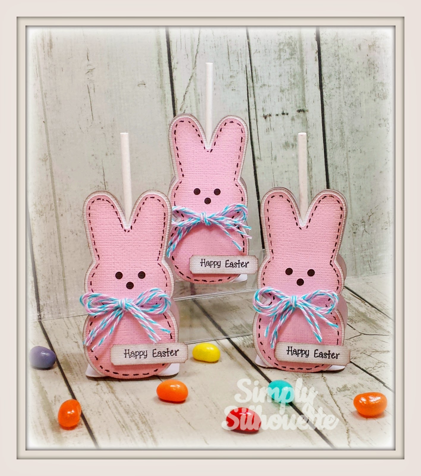 Download Simply Silhouette Bunny Lollipop Holders