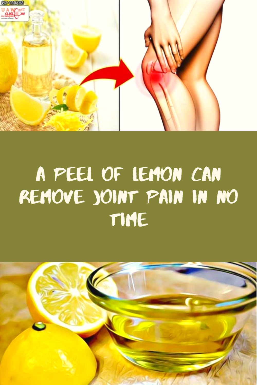 A Peel of Lemon Can Remove Joint Pain In No Time