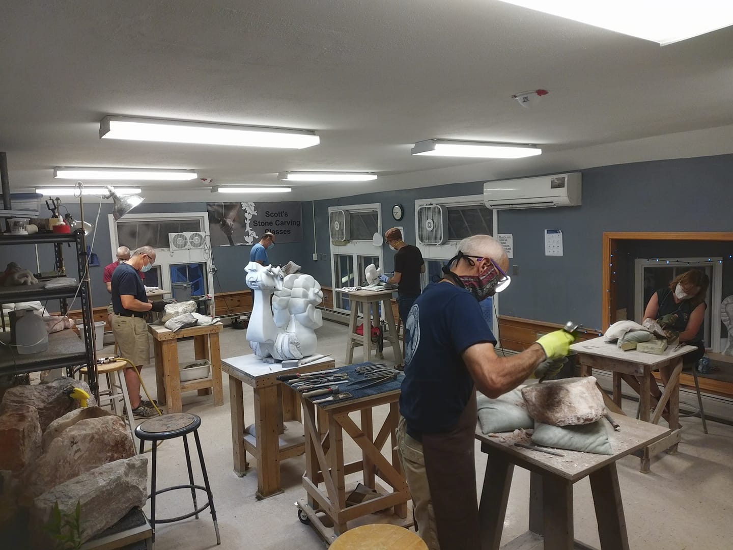 Scott's Stone Carving Classes & Sculpture Gallery