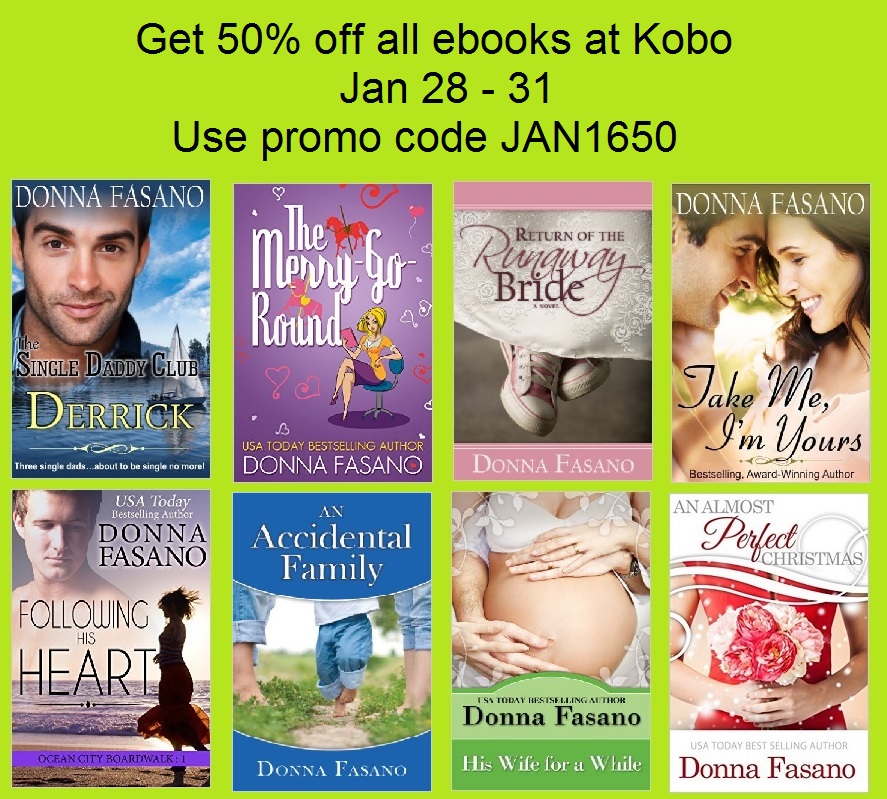 Author Donna Fasano, In All Directions Get 50 off ALL Kobo Titles