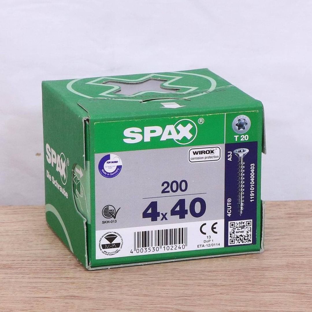 Spax 4.0 x 40 mm, T20