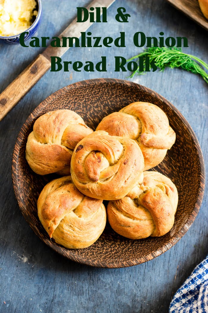 How to make dill bread recipe, dill and onion bread recipe, eggless dill and onion bread recipe, how to bake bread rolls recipe, how to bake bread at www.OneTeaspoonOfLife.com