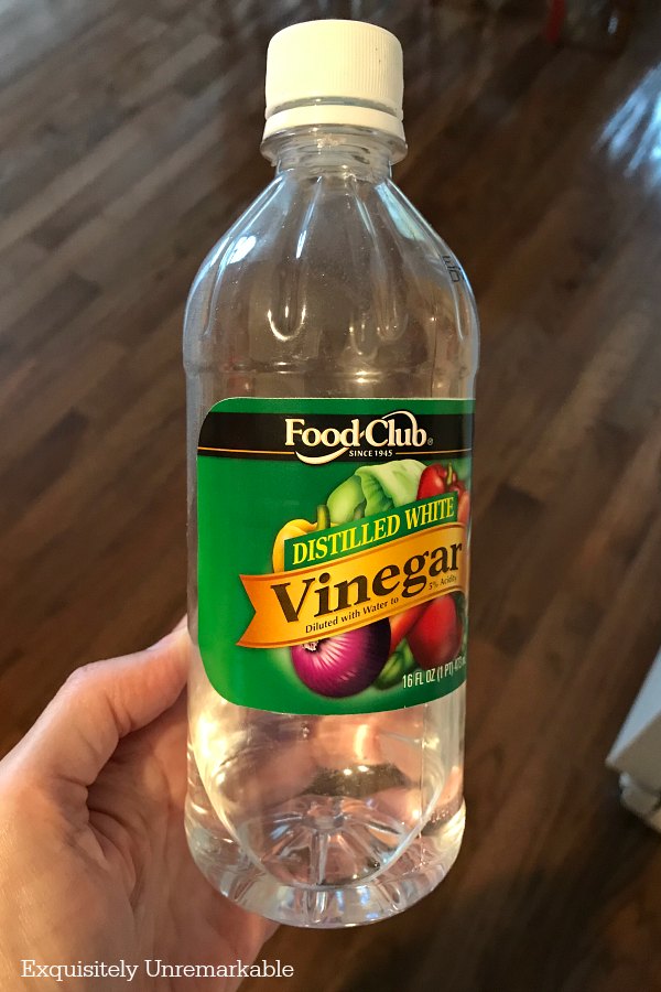 a bottle of vinegar