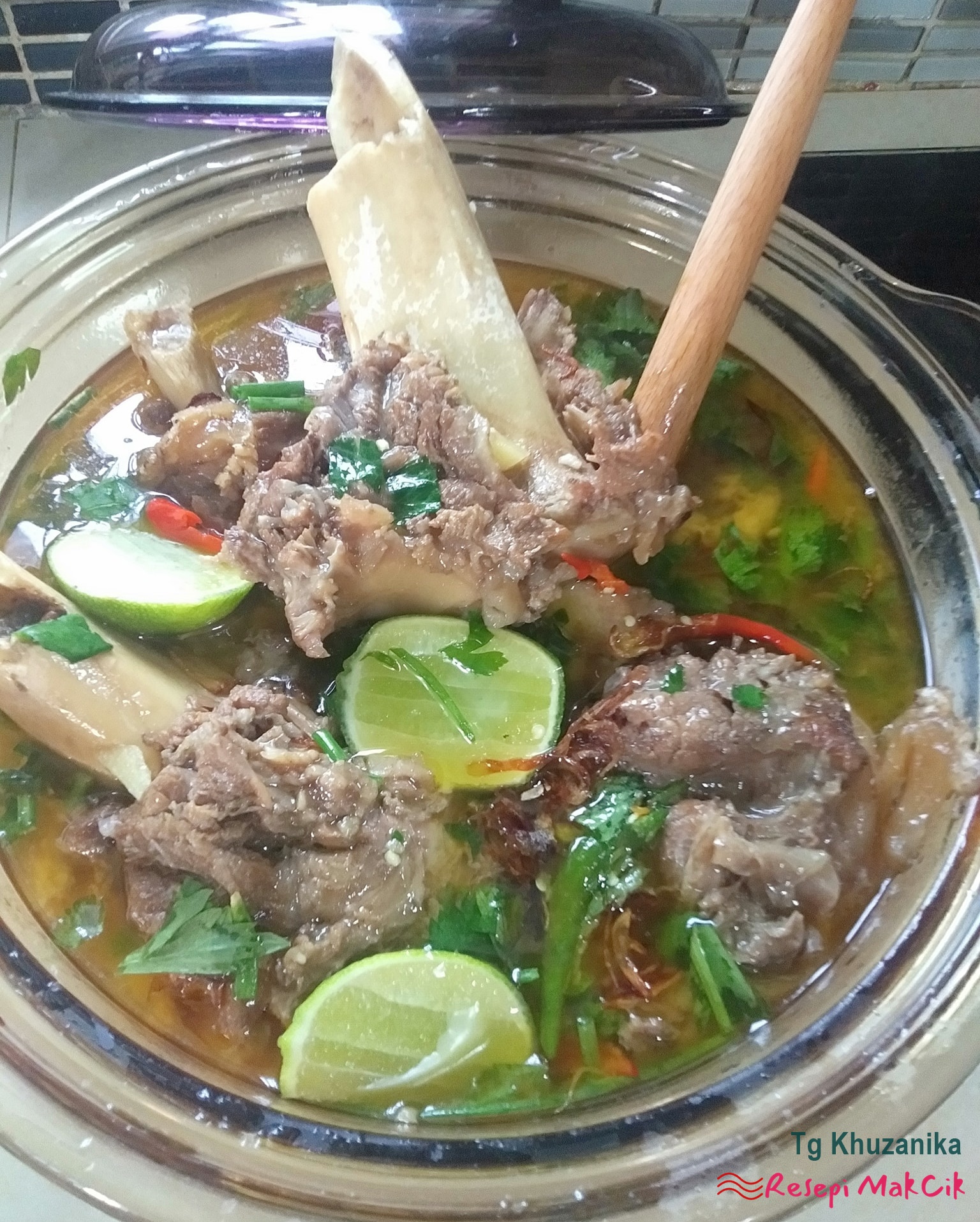 Resepi Sup Gear Box Ala Thai (Sup Tulang) Resepi Makcik