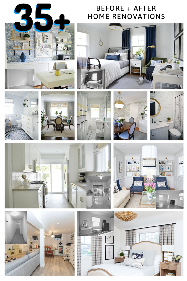 before and after home renovations, home remodel ideas, kitchen renovation, living room remodel, small bathroom renovation