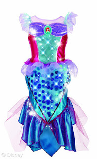 Ariel Musical Light Up dress Focused on the Magic