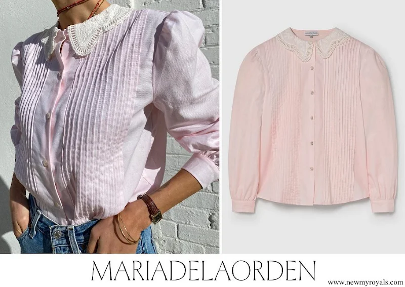 Crown Princess Mette Marit wore Maria de la Orden Bloom Shirt