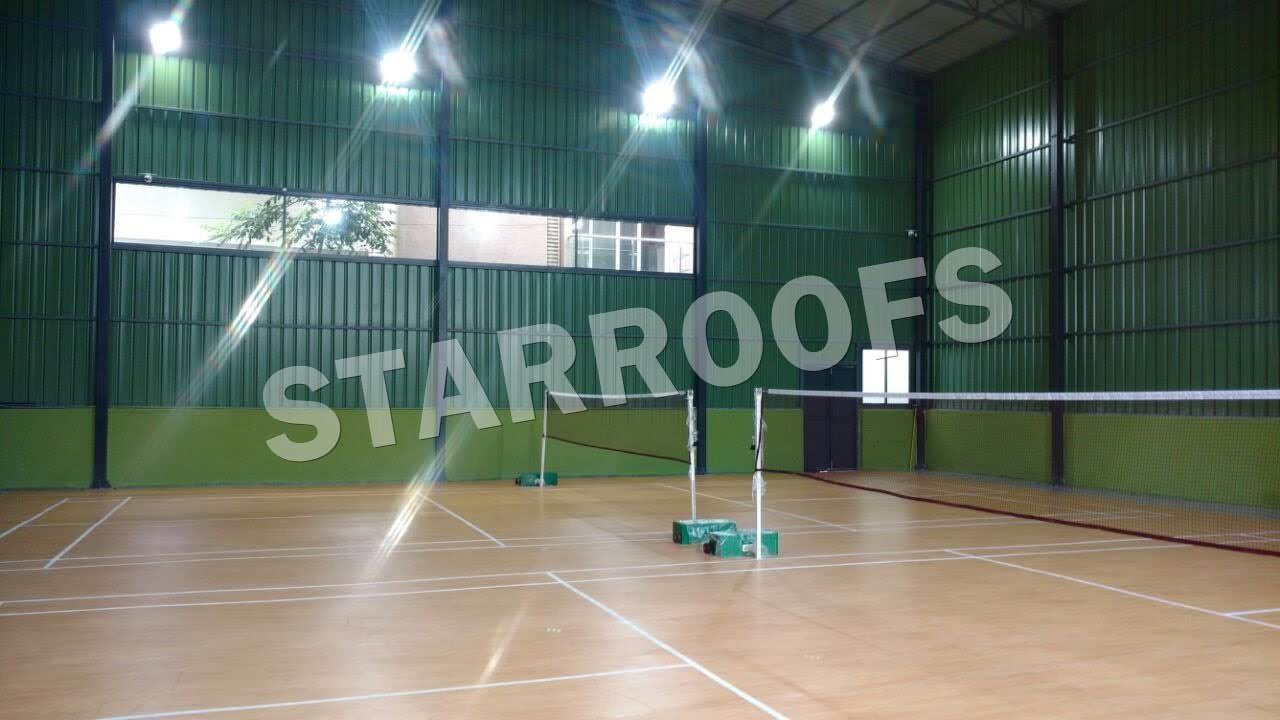 Badminton Court roofing in chennai