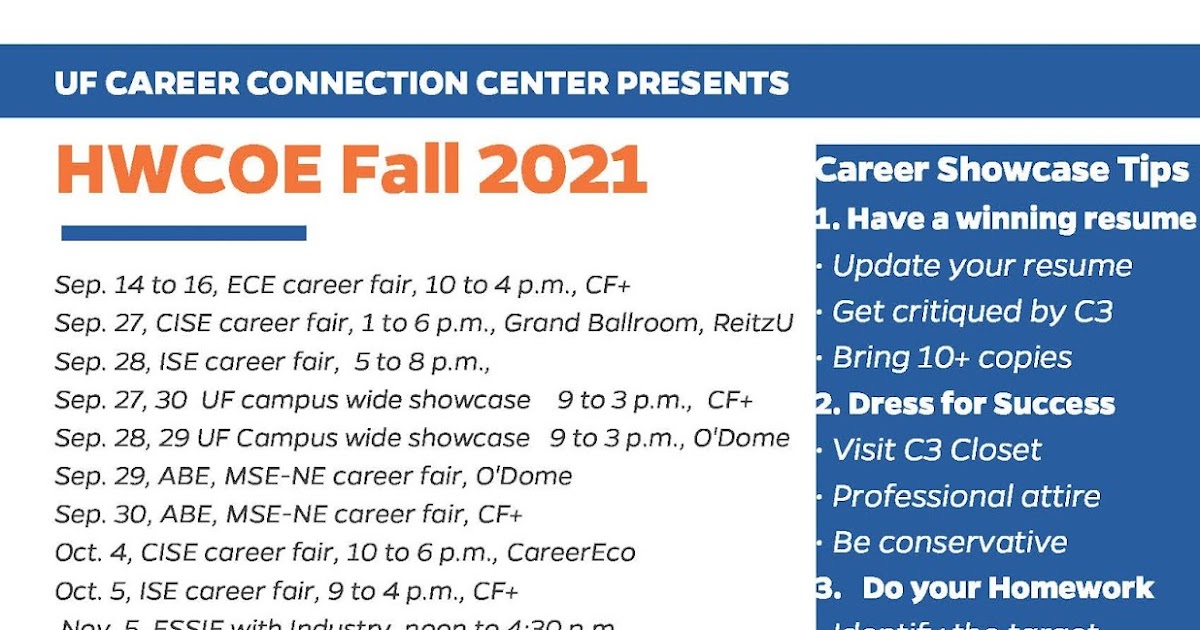 UF Fall 2021 Career Showcase and More
