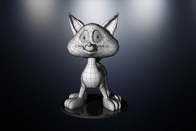 cat 3d model  Maya