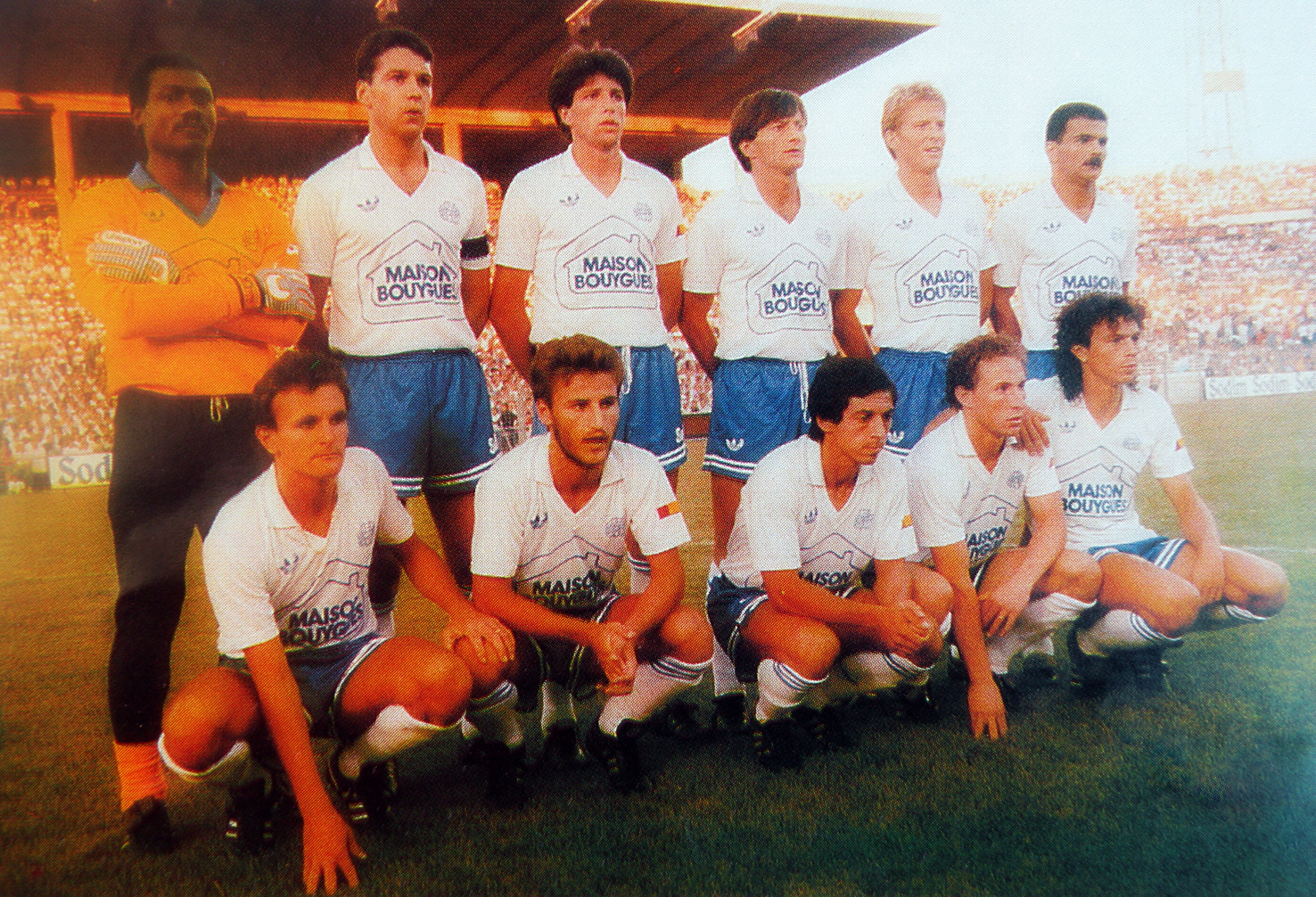 OLYMPIQUE de MARSEILLE 1986 87. ~ THE VINTAGE FOOTBALL CLUB  football club marseille
