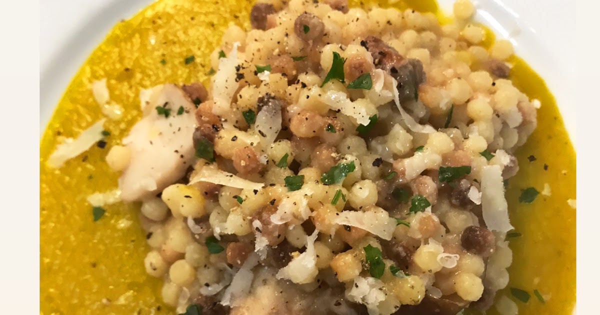 Sfizi e capricci......... by lauretta Fregola con porcini e crema