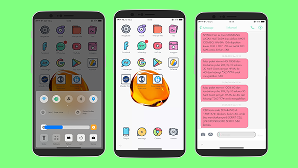 Dwonload Tema (Xiaomi) MIUI Untuk Oppo ColorOs Tembus Sistem Gratis