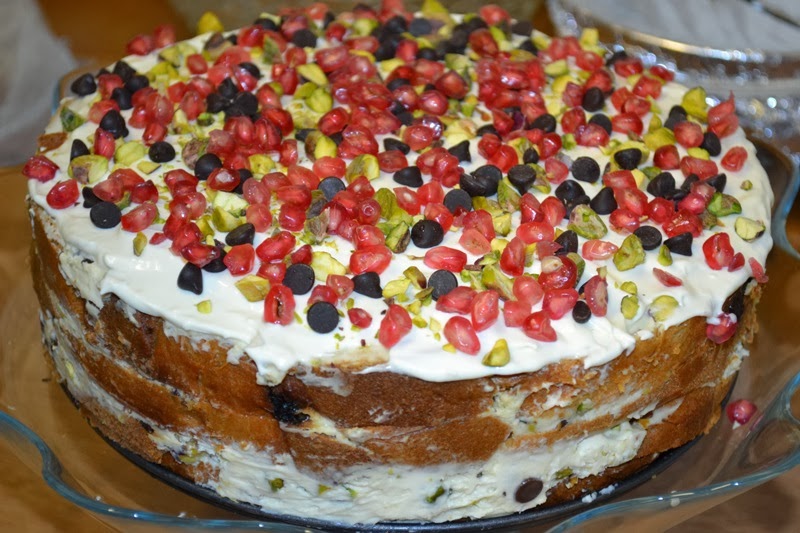 Vintage Peonies Nigella's Christmas Pudding Cake