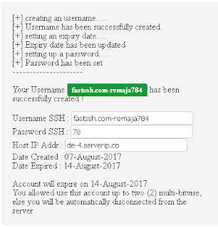 Account Premium SSH Server Germany 3
