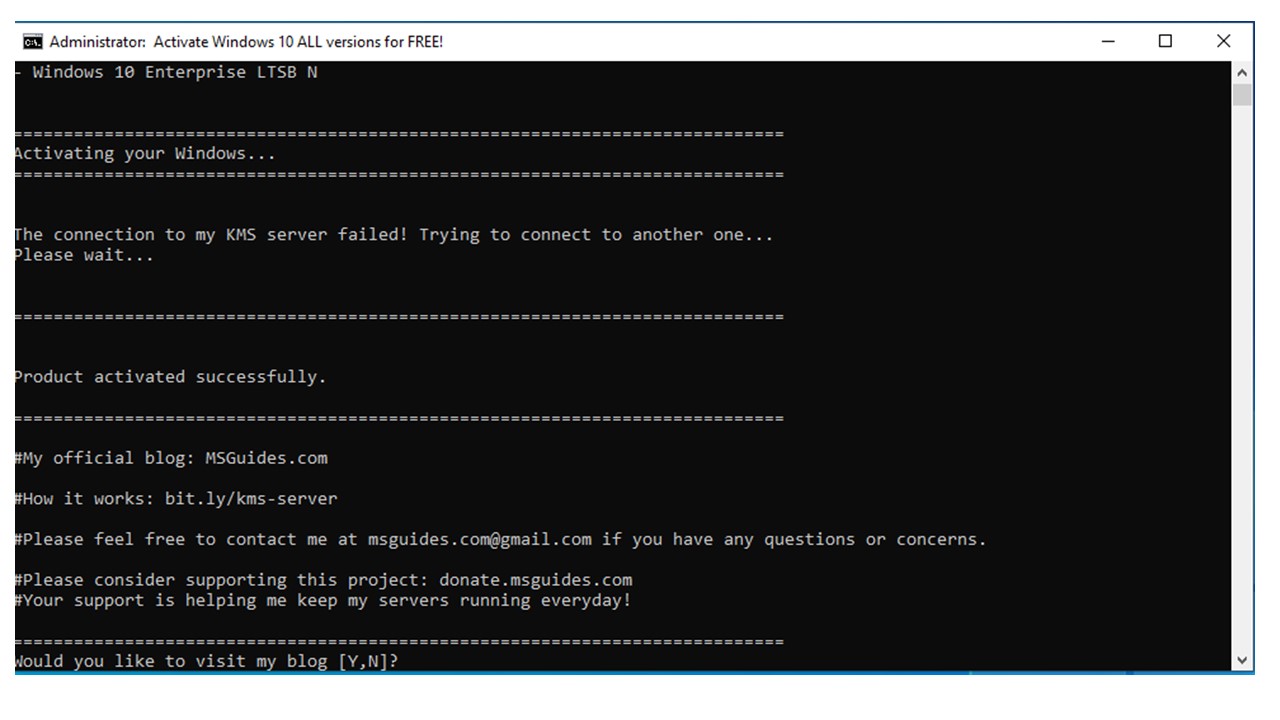 Windows 10 Batch File  How to activate windows 10 without product key