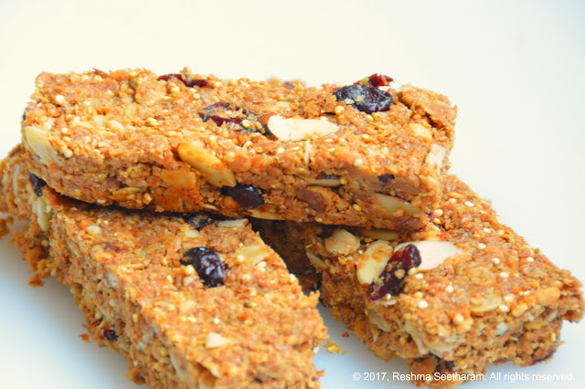 Quinoa oats energy bars