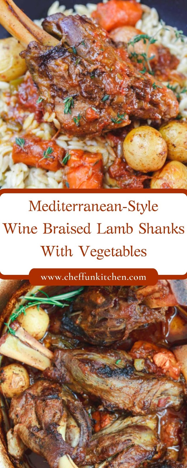 Mediterranean-Style Wine Braised Lamb Shanks With Vegetables Mediterranean-Style Wine Braised Lamb Shanks With Vegetables