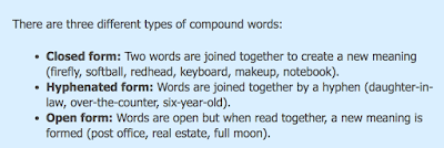 Mrs. Yollis' Classroom Blog: An Array of Compound Words