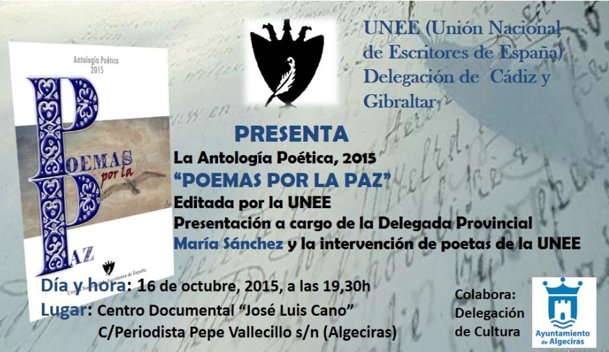 CARTEL PRESENTACION  ANTOLOGIA POR LA PAZ