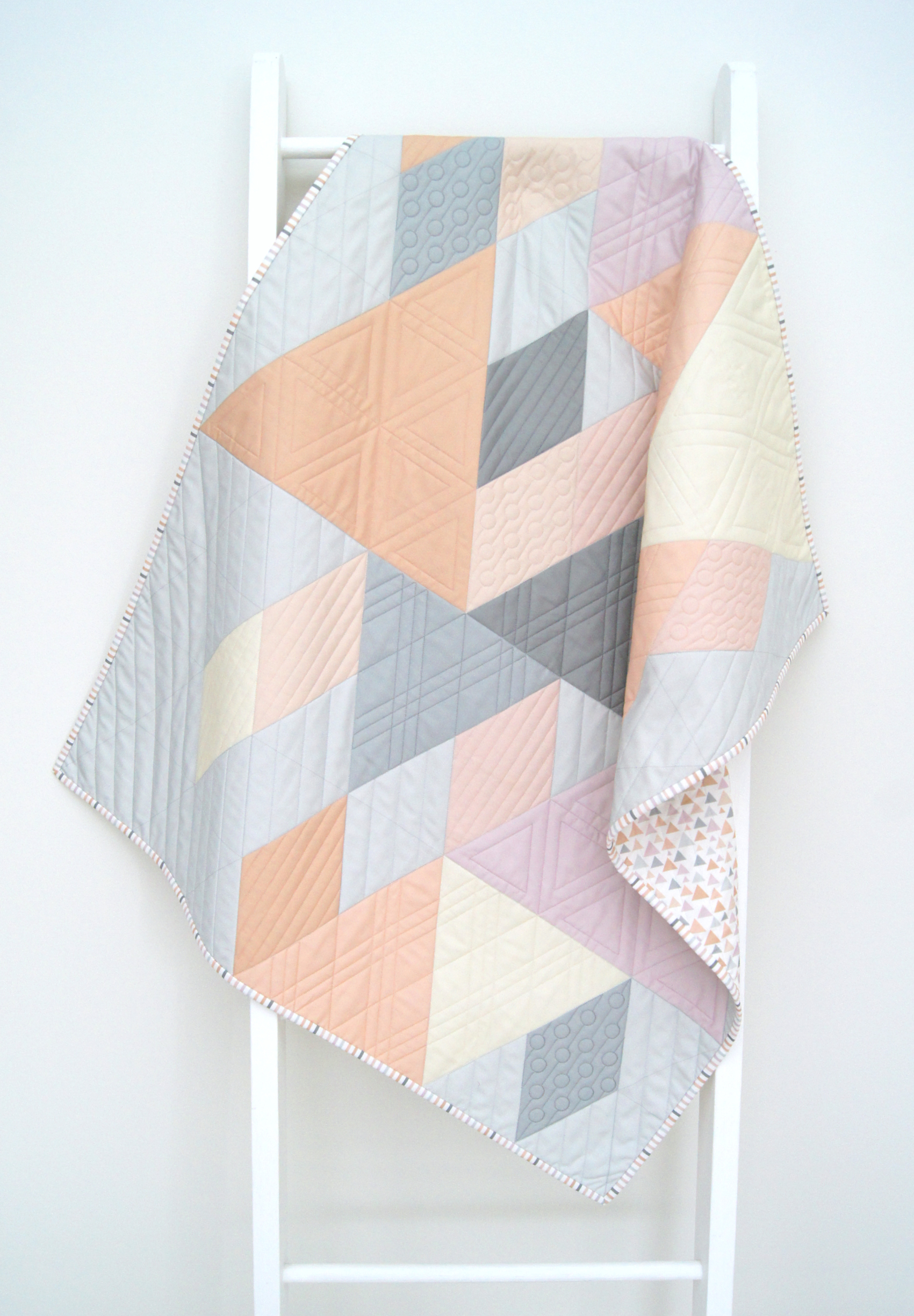 Quilt Kit "Baby on Trend" Cot Quilt Kit in Blush Colourway by Jemima