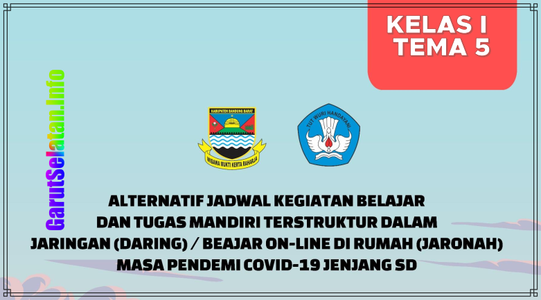 Ebook Kegiatan Belajar Dan Tugas Mandiri Terstruktur Daring Kelas 1 Tema 5 Sd