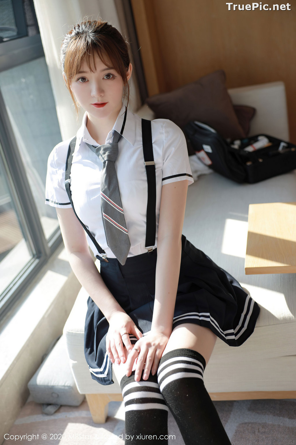 Image MFStar Vol.390 - Chinese Model - yoo优优 - Sexy Student Uniform - TruePic.net - Picture-32