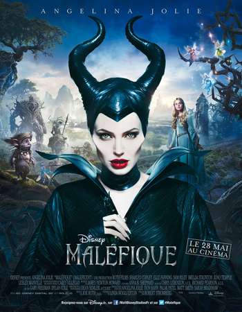 Poster Of Maleficent 2014 English 450MB BRRip 720p ESubs HEVC Free Download Watch Online downloadhub.in