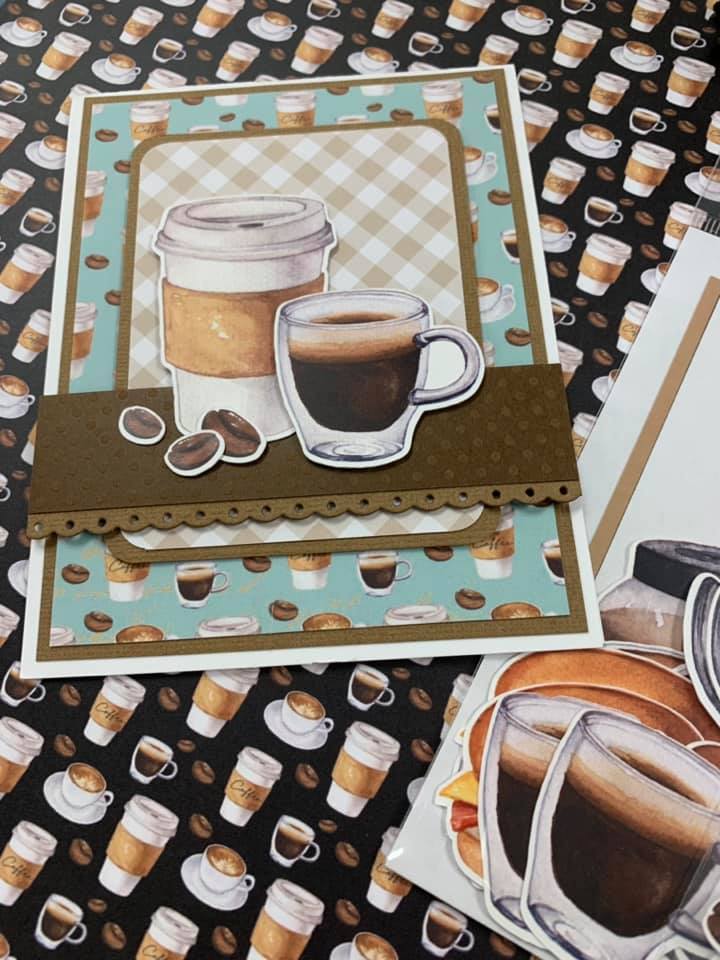 The Paper Collage Coffee Themed Scrapbook Paper