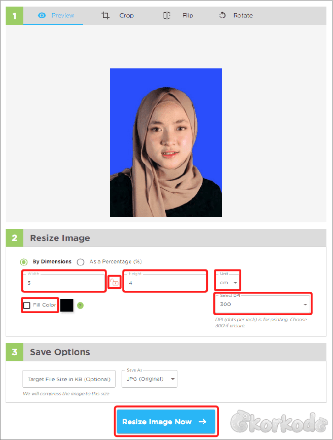Cara Mengubah Foto Jadi 3x4 2x3 4x6 Ukuran Resmi Online 1 Menit Jadi Ekorkode Com