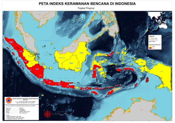 peta daerah rawan bencana indonesia