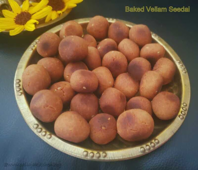 images of Baked Vellam Seedai / Baked Vella Seedai / Baked Sweet Seedai / Vella Seedai Baked / Baked Vellam Cheedai - Gokulashtami Recipe / Krishna Jayanthi Recipes