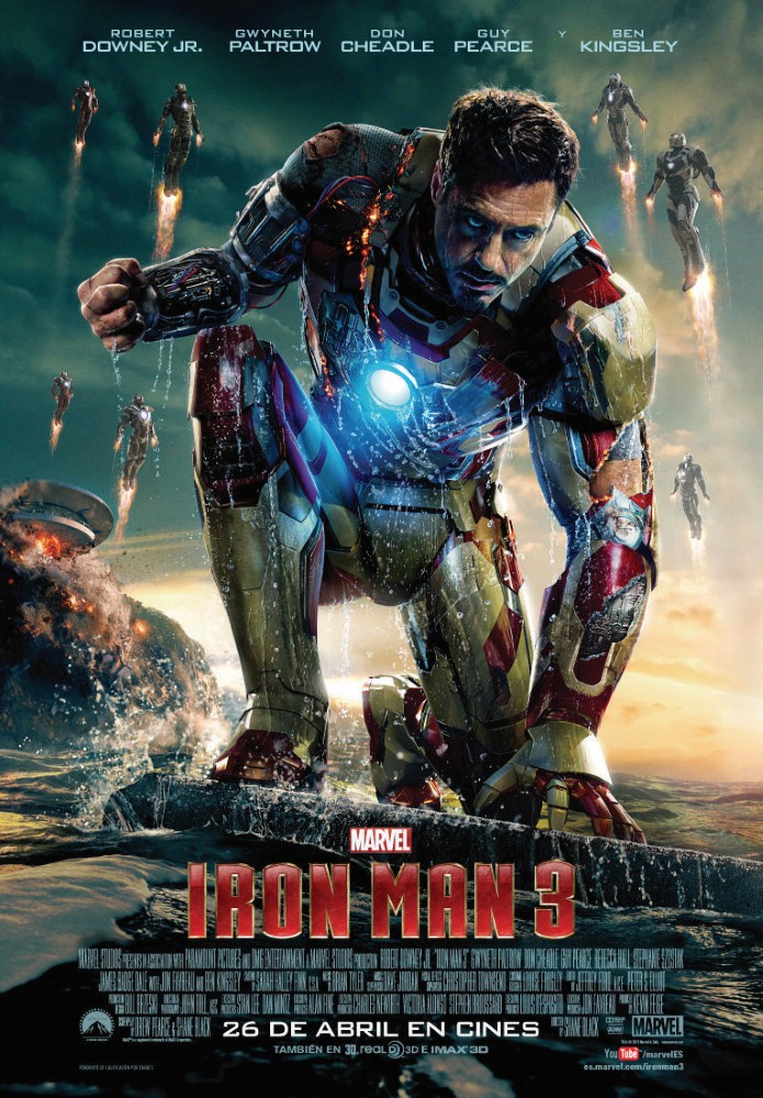 máquina Posicionar Mandíbula de la muerte Disney revela un nuevo póster de Tony Stark en 'Iron Man 3' – No es cine  todo lo que reluce