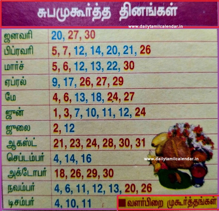 33+ Printable Greatest Tamil Calendar 2024 Suba Muhurtham Dates Top
