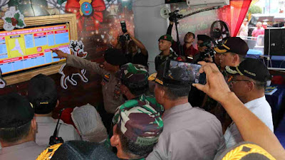 Panglima TNI ,Kapolri Bersama Plt Walikota Medan Tinjau Sejumlah Pospm Nataru 