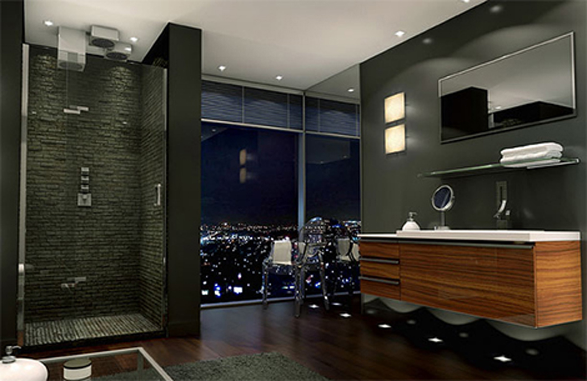 Modern Bathroom Shower  what to wear with khaki pants