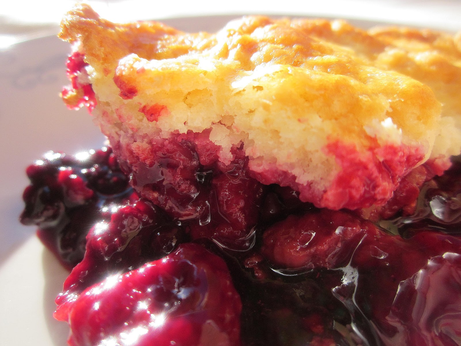 Dimples & Delights Blackberry Raspberry Cobbler