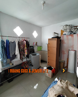 Ruang Cuci Jemur Rumah Cantik Minimalis 2 Lantai Siap Huni di Komplek Evergreen Luxury Home Jl Amal Sunggal Medan