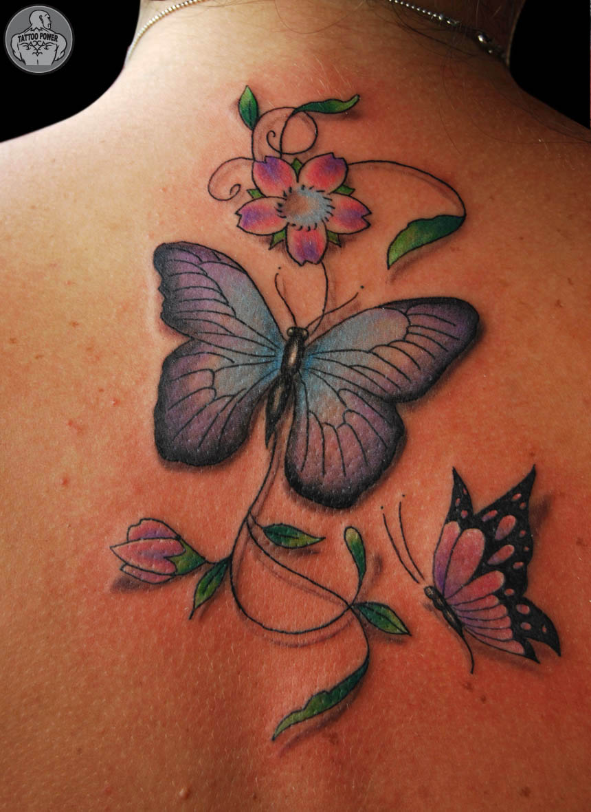 Style and Fashion Lindas tatuagens com borboletas...