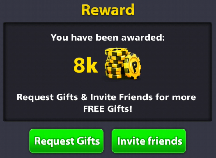 8 ball pool free coins and gifts